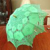 Kelly Green colored lace parasols